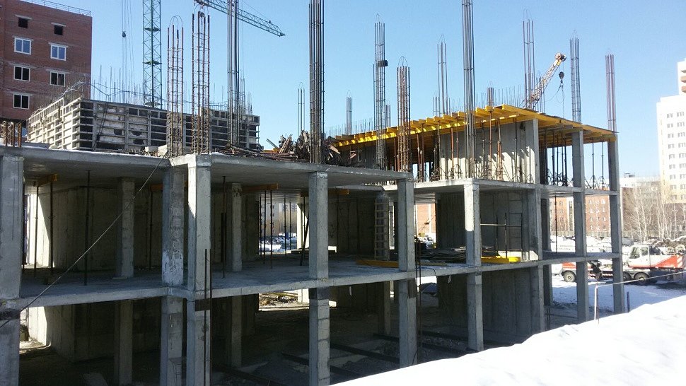 Процесс строительства жилого комплекса «Южная звезда»